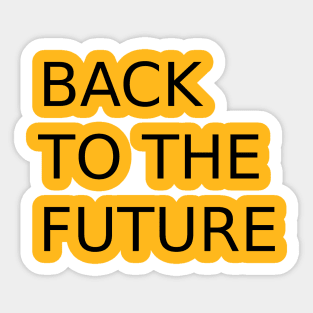 back to the future Sticker